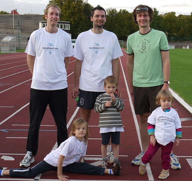 Mannschaft zum Benefixlauf