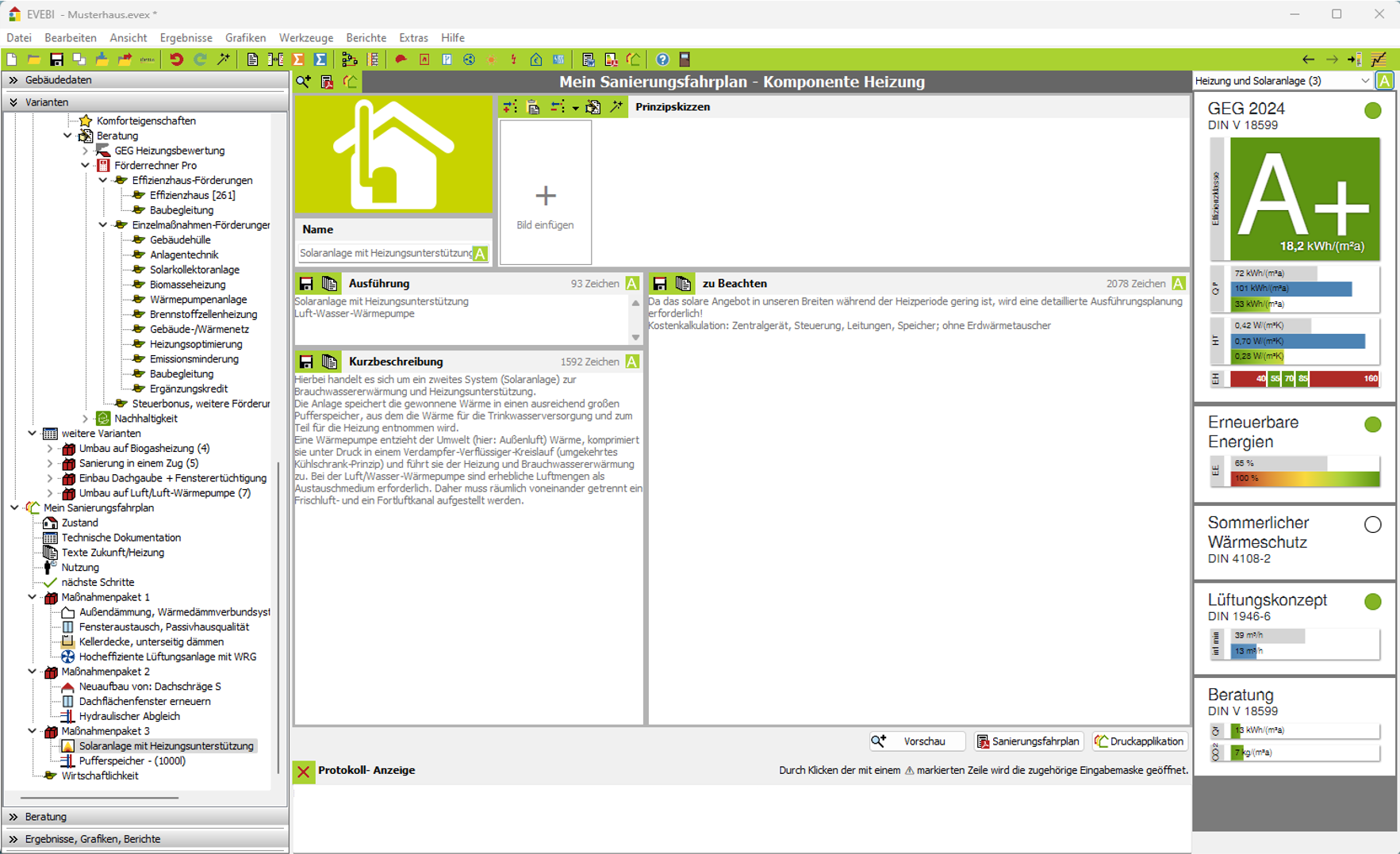 Formular zum Sanierungsfahrplan